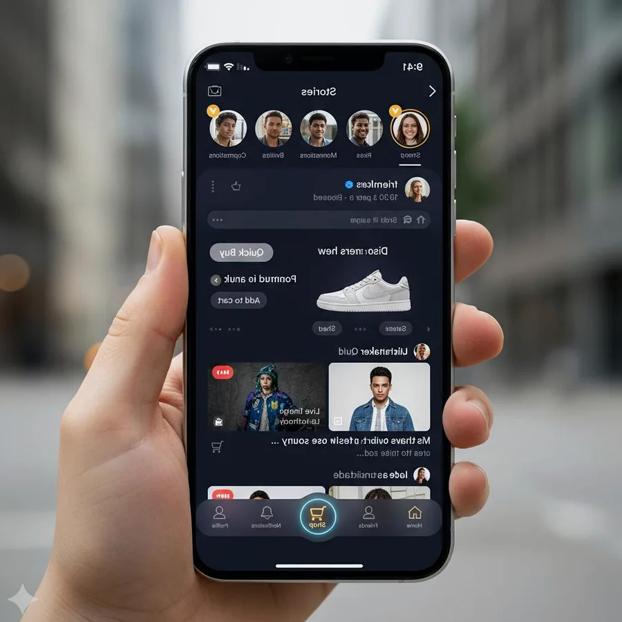 Conceptual live social experience